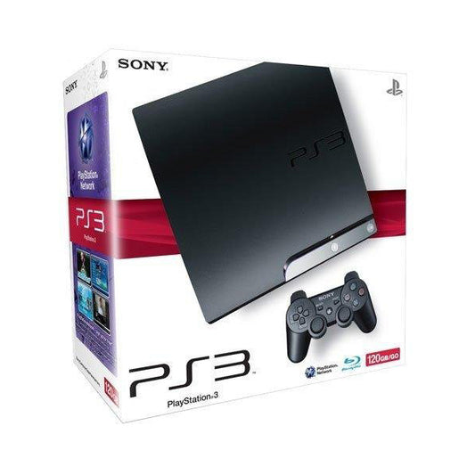 Sony PlayStation 3 slim 120GB + Controller schwarz refurbished (OVP)